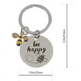 thumbnail image 4 of MANNYA Honey Bee Keychain Teacher's Day Bee Happy Keychain Bee Jewelry Bee Gifts for Bee Lovers Beekeepers and Teachers, 4 of 5