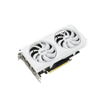 thumbnail image 3 of ASUS Dual NVIDIA GeForce RTX 3060 Ti White OC Edition Graphics Card (PCIe 4.0, 8GB GDDR6X memory, HDMI 2.1, DisplayPort 1.4a, 2-slot design, Axial-tech fan design) DUAL-RTX3060TI-O8GD6X-WHITE, 3 of 5