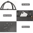 thumbnail image 7 of Mosiso Laptop Tote Bag for Women, 15-15.6 inch PU Leather Shoulder Bag Convertible Backpack, Casual Travel Handbag Office Work Computer Briefcase, Gray, 7 of 7