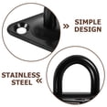 thumbnail image 3 of HOMEMAXS Black Pad Eye Plate Hooks for Home Use Made of Stainless Steel 4 Pcs, 3 of 6