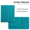 thumbnail image 6 of JIUZHEN Rectangle Tablecloth - Waterproof and Spillproof Washable Fabric Table Cloth for Dining Room Kitchen and Outdoor Use, Turquoise, 60 x 84 Inch, 6 of 7