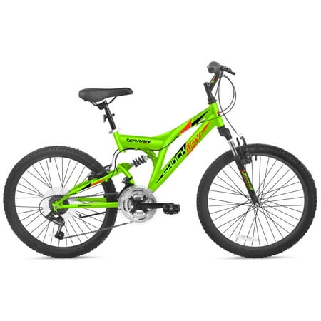 24 Shockwave Unisex Bike Green Walmart
