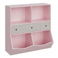 thumbnail image 2 of Kids Bookshelf and Bookcase Toy Storage Multi Shelf with Cubby Organizer Cabinet and Drawers for Boys Girls,for Children's Room, Playroom, Hallway, Kindergarten, School,Bedroom (White), 2 of 9
