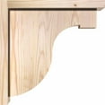 thumbnail image 3 of 5 1/2"W x 14"D x 14"H Del Monte Smooth Corbel w/Backplate, Douglas Fir, 3 of 9