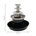 thumbnail image 2 of 3 Tier Stainless Steel Luxury Cheese Cascading Fondue Chocolate Fountain Machine, 2 of 5