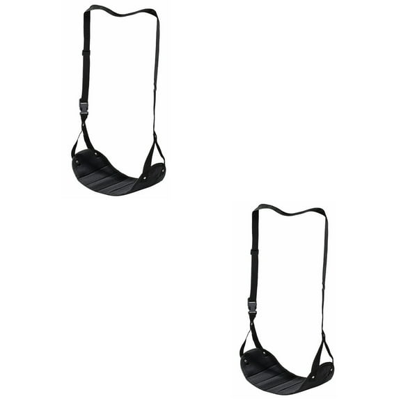 2 PC Suspend Office Foot Rest Desk Hammock for Feet Inflatable Stool Travel Airplane