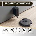 thumbnail image 7 of Black Mechanical Door Stopper for Bottom of Door, Adjustable Height Indoor No Magnetic Door Stop, Heavy Duty Windproof Floor Door Stopper with Screws & Adhesive (2 Way Mount), 7 of 7