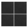thumbnail image 1 of OUNONA 4Pcs Wall Mounted Black Metal Pegboard Panel Organizer Heavy Duty Tool Storage Rack for Home, 1 of 8