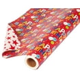 thumbnail image 2 of American Greetings Reversible Wrapping Paper, Happy Birthday Lettering and Stars (1 Jumbo Roll, 175 sq. ft.), 2 of 7