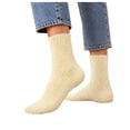 thumbnail image 3 of MKOSPLRT Ladies Cozy Mid‑Calf Floor Sleeping Socks Thick Plush Flannel Fleece Winter Thermal House Socks Yellow Soft Warm Casual Home Socks Cold Season Daily Wear, 3 of 8