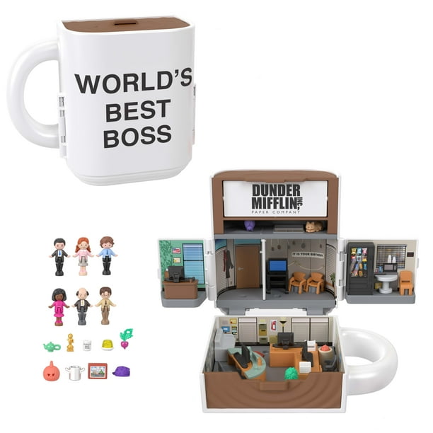 Polly Pocket x The Office Best Boss Mug Compact, Dunder Mifflin