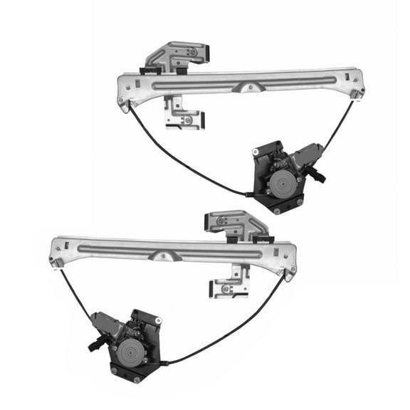 For Chrysler PT Cruiser 2001 02 03 04 2005 Window Regulator Assembly Driver and Passenger Side | Pair | Front | Wagon | Power | Cable Type | Replacement For CH1350147, CH1351147 | 5017811AC, 5017810A