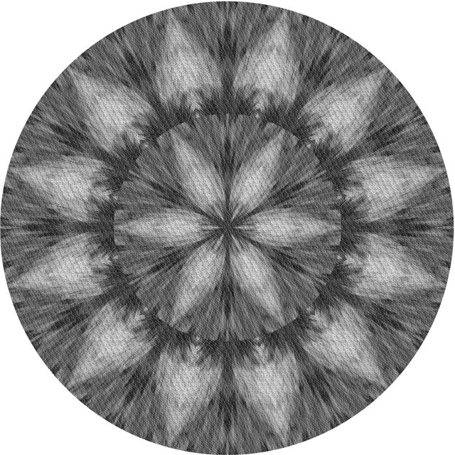 Ahgly Company Tapis d'Intérieur Ronds Transitionnels Noirs Lavables à la Machine, 3 Pieds Rond