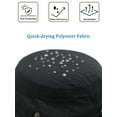 thumbnail image 5 of DLAPL Wide Brim Waterproof Sun Hat for Men Women Packable Fishing Bucket Hat for Hiking Gardening (Solid Black), 5 of 5