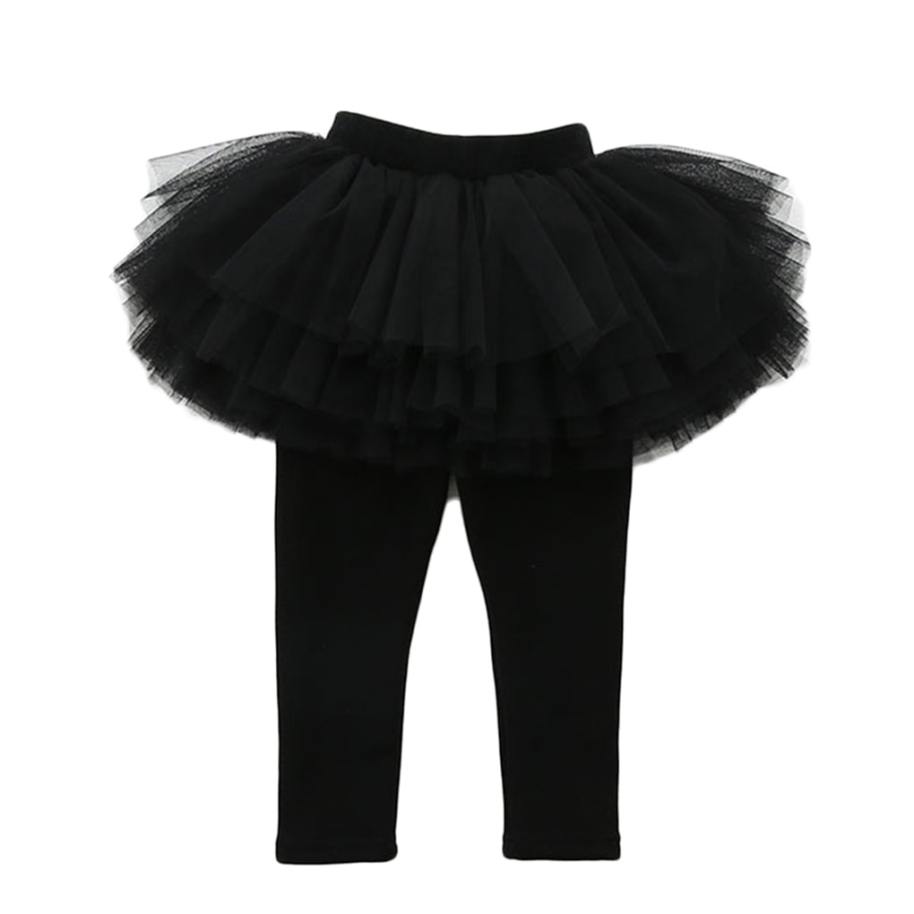 homeholiday Children Girl Solid Color Legging Pantskirt Toddlers Autumn