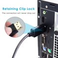 thumbnail image 3 of Cable DisplayPort yuxing a conector chapado en oro 6 pies negro, 3 of 5