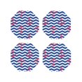thumbnail image 2 of Balery 4 Pcs Nautical Anchorsleather Coasters Set, Drink Table Cup Coasters For Living Room Kitchen Coffee Decor, 2 of 9