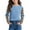 Light Blue, variant on Fesfesfes Girls Long Sleeve T Shirts Kids Fashion Oversized Crewneck Tops Tshirts Casual Basic Tee Baby Girl Summer Clothes 3-14 Years(Black,3 Years)
