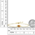 thumbnail image 3 of Gem Stone King 18K Yellow Gold Plated Silver Orange Red Madeira Citrine Solitaire Bracelet for Women (1.10 Cttw, Oval 8X6MM, Gemstone Birthstone, Fully Adjustable up to 9 inch), 3 of 3