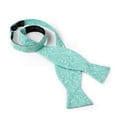 thumbnail image 3 of Jacob Alexander Men's Self Tie Freestyle Floral Bow Tie - Turquoise, 3 of 7