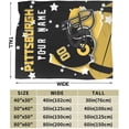 thumbnail image 5 of Custom Football City Pittsburgh Blanket Gifts for Men Women Personalized Fans Add Name and Number Throw Blankets, 40" X 50", 5 of 6