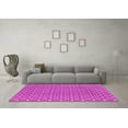 thumbnail image 3 of Ahgly Company Indoor Square Oriental Pink Industrial Area Rugs, 5' Square, 3 of 4