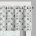 thumbnail image 3 of Ambesonne Tribal Window Valance, Muted Toned Hatching Forms, 54" X 18", Grey Pale Taupe and White, 3 of 5