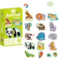 thumbnail image 1 of NOGIS 30 imanes de espuma para nevera para niños de 1 a 3 años - Imanes de animales para niños de 2 a 4 años - Imanes para nevera - Imanes de animales del zoológico para nevera, 1 of 7