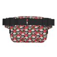 thumbnail image 3 of Balery Skull and Roses Mochila Cinturón para Mujeres y Hombres, Bolsa de Cintura Impermeable de Doble Capa con Correa, 3 of 9
