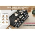 thumbnail image 6 of 12 Drawer Black Dresser for Bedroom - 61" Modern Wooden Chest of Drawers with Charging Station - Large Storage Organizer & TV Stand - Nursery, Closet, Living Room - Black, 6 of 8