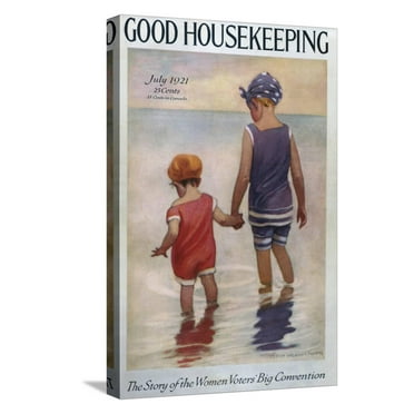 Art.com Good Housekeeping, July, 1921 Stretched Canvas Print Wall Art, 12" x 18"
