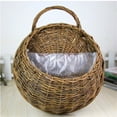 thumbnail image 5 of XDDST Half Round Fence Planters Wall Fence Hanging Planter Handmade Rattan Hand Made Wicker Rattan Flower Flower Pots Hanger Garden Decoration Indoor Outdoor Watering Hanging, 5 of 6