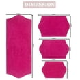 thumbnail image 6 of Home Weavers Waterford Collection 100% Cotton Non-Slip Bathroom Rug Set Machine Washable Bathroom Rug, Bath Rug, Bathroom Rug, Runner, Hot Pink Color 4 Piece Bath Rug set, 6 of 8