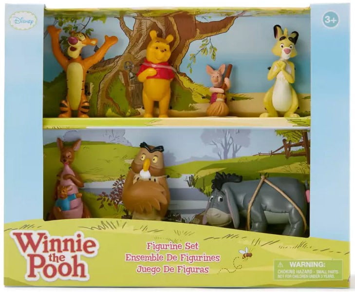 Winnie the Pooh Deluxe Figurine Set プーさん Disney Winnie the Pooh Deluxe Figure Set, Tigger, Piglet, Play Set