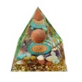 thumbnail image 1 of Pyramide d'Orgonite Inspirante pour le Succès Anti-stress Calme Croissance Force Guérison Pierre Précieuse Pyramide, 1 of 6