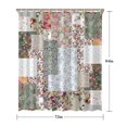 thumbnail image 5 of Pioneer Flower Floral Print Pattern Shower Curtain 72"x84" ,Bathroom Decorative Shower Curtains Set with 12 Hooks,Modern Waterproof Washable Shower Curtain, 5 of 6