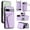 Purple, variant on ELISORLI Luxury Wallet Case for Google Pixel 7 5G with Tempered Glass Card Slot Thin Slim Flip Purse & Shoulder Strap, PU Leather Credit Card Holder Stand Phone Cover for Pixel7 Pixle Seven 6.3 Black