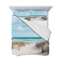thumbnail image 7 of Summer Beach Queen Size Down Alternative Comforter, Lightweight Comforter Quilt Bedding Set with Pillow Shams Coastal Ocean Seaside Sky Scenery All Seasons Bed Comforter Duvet Insert 90"x96", 7 of 7