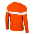 thumbnail image 3 of Men's Colosseum  Orange Oklahoma State Cowboys Too Cool For School Long Sleeve Polo, 3 of 3