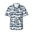 thumbnail image 2 of Xecao Palm Tree print Hawaiian shirt - a stylish short-sleeve button-down for men, perfect for casual beach and tropical outings., 2 of 9