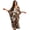 Cow Print Brown, variant on V Neck Beach Cover Up Kaftan for Women Printed Kaftan Dresses Loose Summer Maxi Dress Lightweight Soft Breathable Vacation Bikini Swimsuit Cover Ups, Polynesian Frangipani Floral