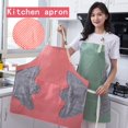 thumbnail image 1 of Fiudx Delantal de Tiras, Tejido Elástico Suave, Diseño Cómodo y Elegante, Multiusos para Cocina, Limpieza y Restaurantes, Unisex, Talla Ajustable, Fácil de Usar, 71,5 X 69,5 Cm, 1 of 4
