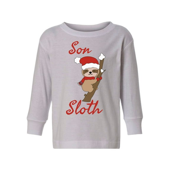 Awkward Styles Toddler Christmas Sweater Long Sleeve Toddler Christmas Shirt for Girls Boys Son Sloth Sweater