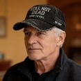 thumbnail image 4 of LNZGNM Still Not Dead Hard to Kill Embroidered Baseball Cap,Funny Saying,Vintage Distressed Adjustable Hat for Men Women,Black, 4 of 5