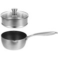 thumbnail image 2 of 1 Set of Saucepan with Steamer Stainless Steel Pot Nonstick Saucepan Cooking Small Pot, 2 of 9