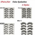 Cosprof Eyelashes 5 Pairs Kit with Eyeliner Reusable