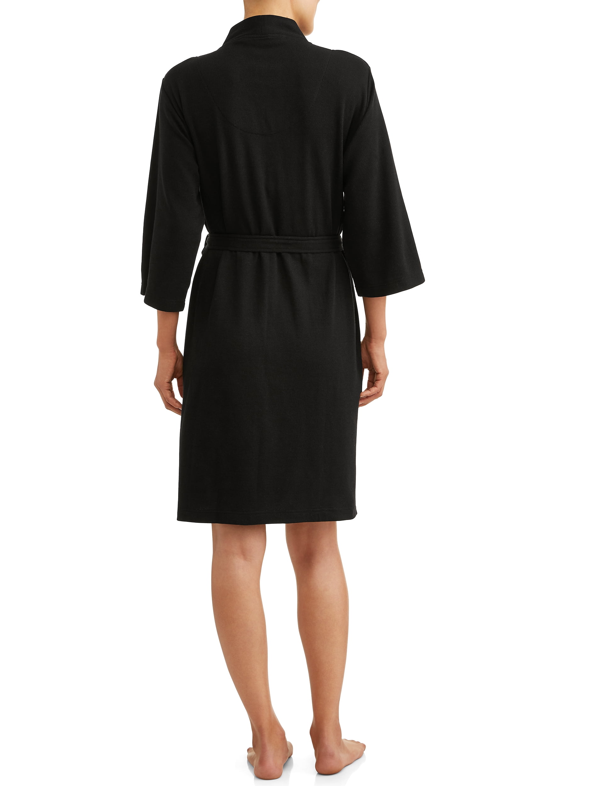 Lissome Women's and Women's Plus Size Waffle Knit Wrap Robe
