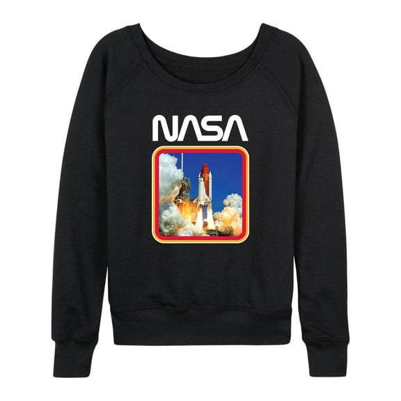 NASA - Space Shuttle Logo - Women's Lightweight French Terry Long Sleeve Shirt