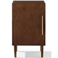 thumbnail image 4 of Bowery Hill Modern Engineered Wood Record Player Stand in Mahogany, 4 of 14