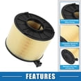 thumbnail image 3 of Filtro de aire del motor No. 8W0133843E/8W0133843B Filtro de entrada de flujo de aire adecuado para Audi A4 2.0L 2017-2020, 3 of 7